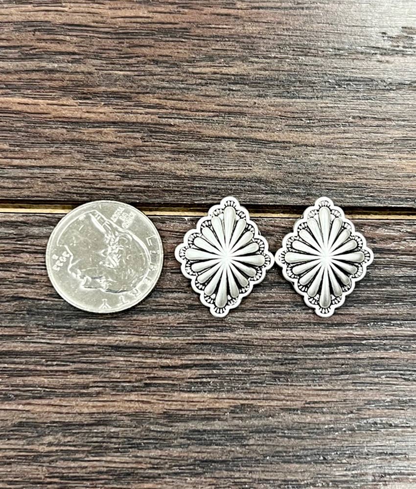 Brass Stud Earrings
