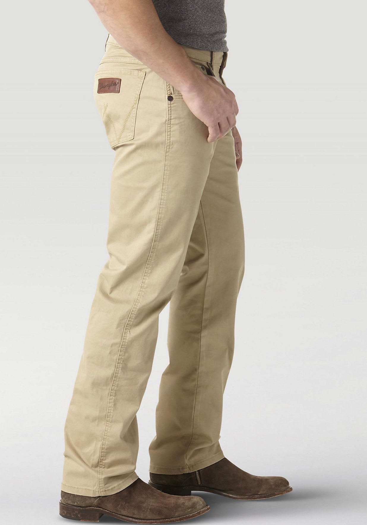 Stretch Slim Straight Khaki