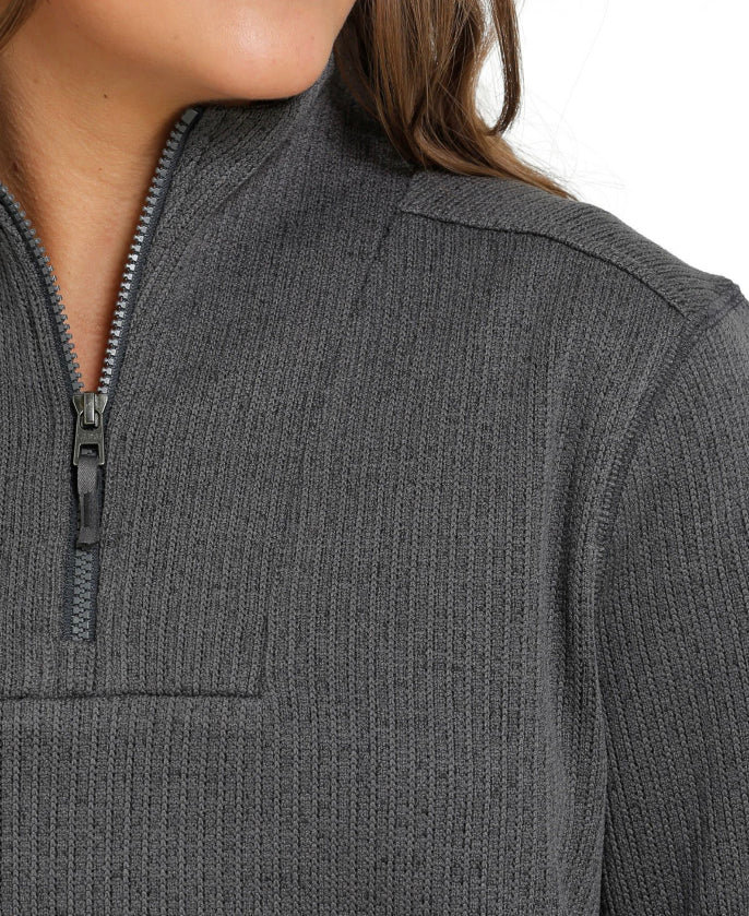 Charcoal 1/4 Zip Sweater