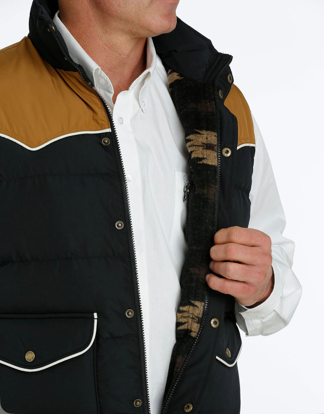 Black Quilted Vest