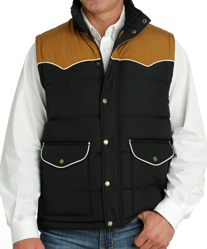 Black Quilted Vest