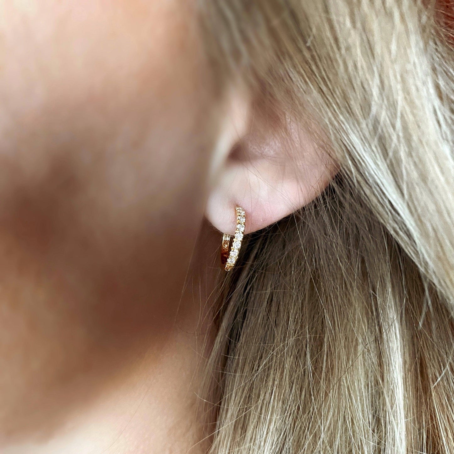Celeste CZ Hoops