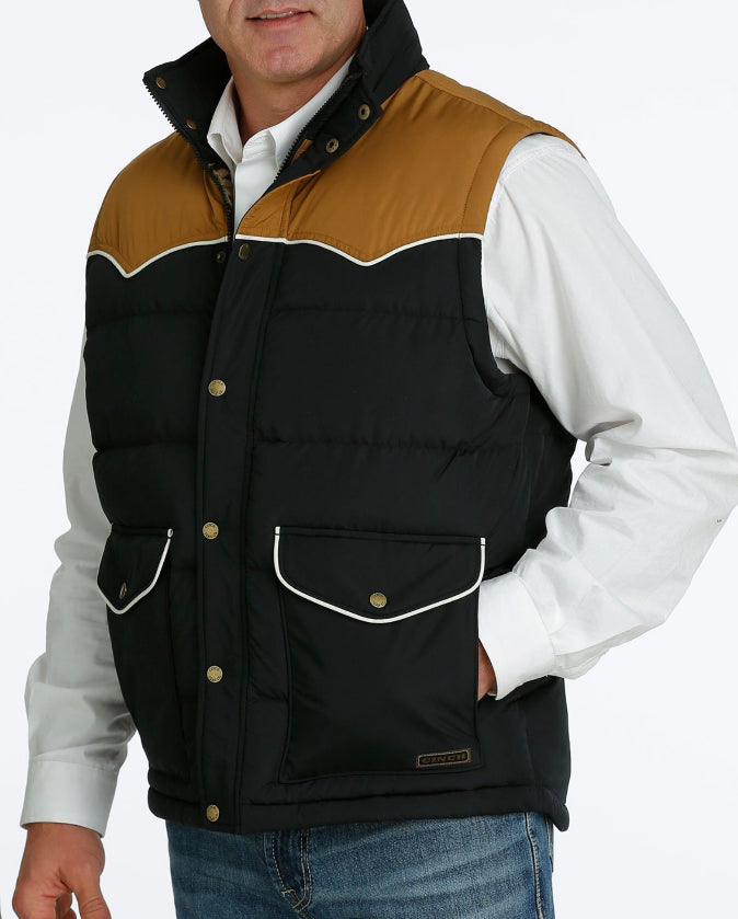 Black Quilted Vest