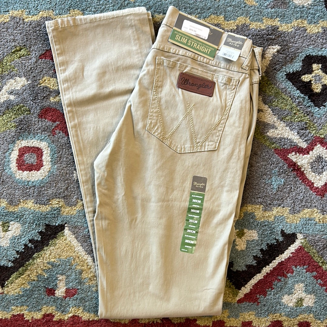 Stretch Slim Straight Khaki