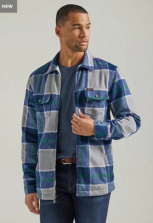 Sherpa Lined Zip Flannel