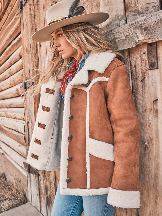 Faux Shearling Barn Coat